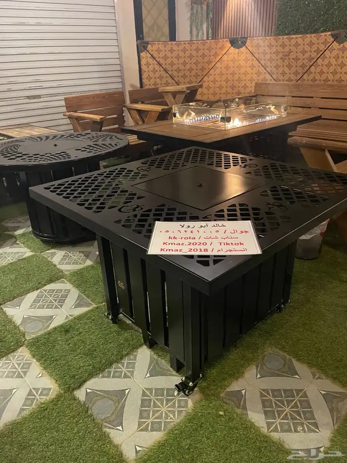 طاولة حديقة ومقهى تدفئه غاز 0