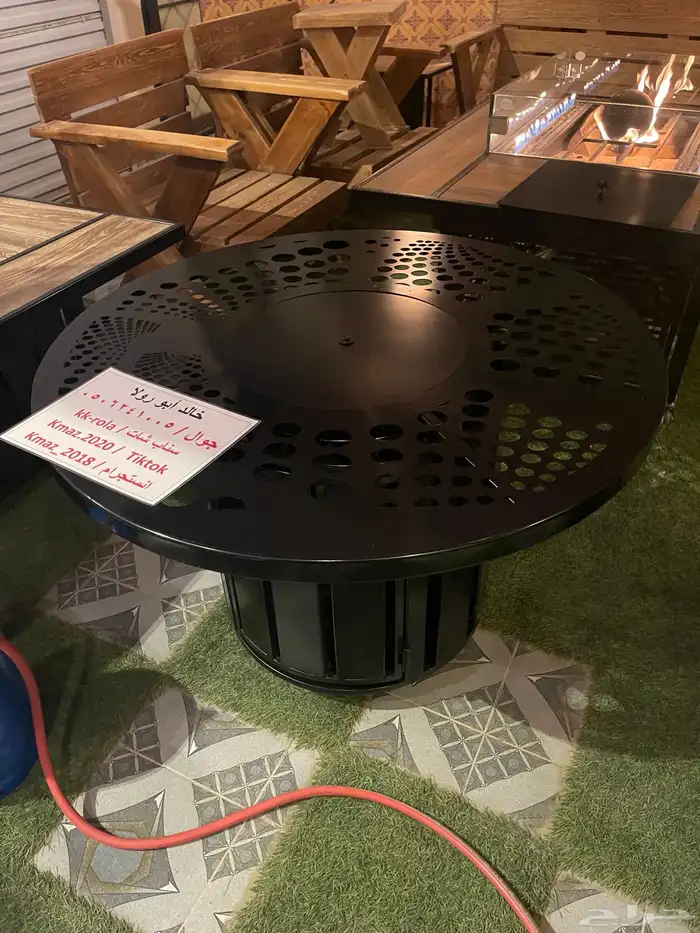 طاولة حديقة ومقهى تدفئه غاز 2