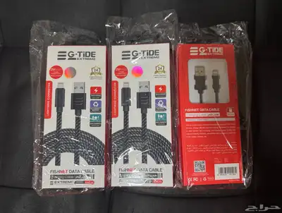 كيبلات متنوعه تايبc وusb اطوال مختلفه وكلها معتمده من ابل 1