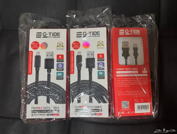 كيبلات متنوعه تايبc وusb اطوال مختلفه وكلها معتمده من ابل 1