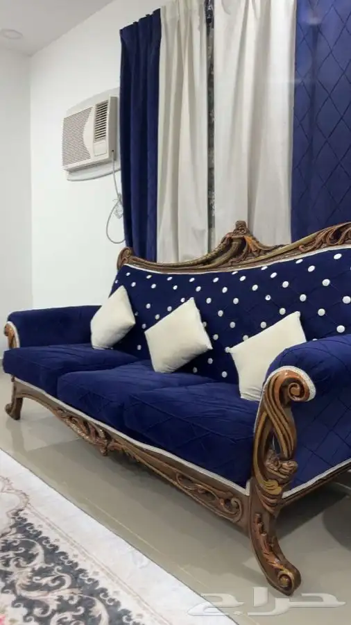 كنب صالة جديد مع اربع طاولات .كنب مجلس نساء مع ثلاث طاولات 3