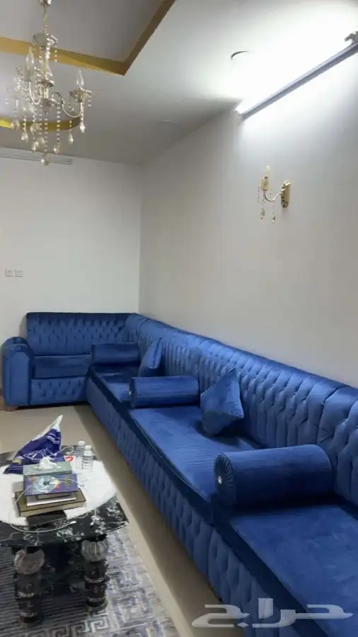 كنب صالة جديد مع اربع طاولات .كنب مجلس نساء مع ثلاث طاولات 1