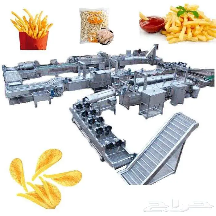 خط بطاطس نصف مقلية خط انتاج 1