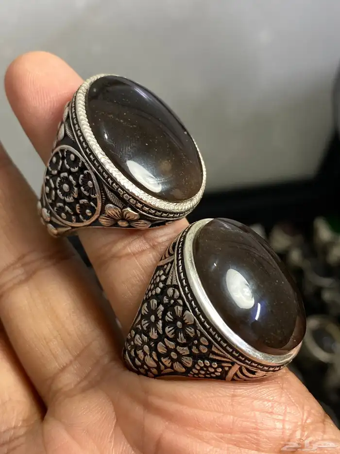خاتم شفة يمانية مميزة صياغة عارف ( خاتمين ) 0