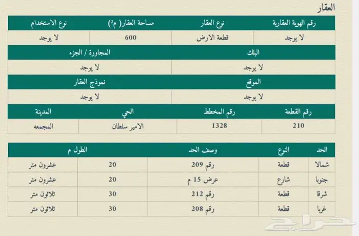 ارض بالمجمعة للبيع 0