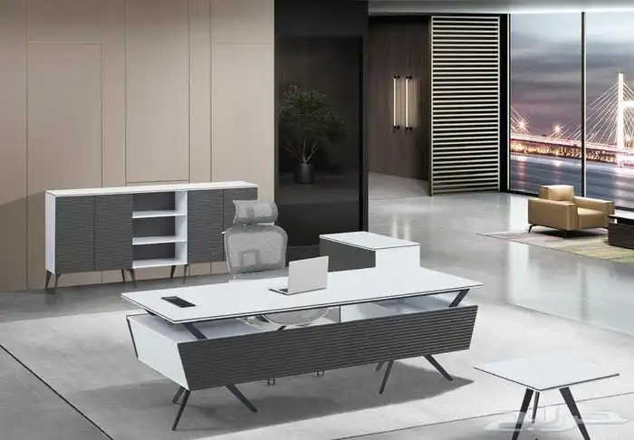 مكتب مدير مودرن فخم طقم اثاث المكتبي الجديد وصل حديثا 0