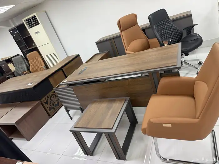 مكاتب طقم ابيض مكاتب مدير مكاتب العصريه مودرن كنب مكتبي جده 2