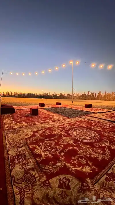 ( للايجار مخيم جديد ) مقابل مخطط الملك فهد 21