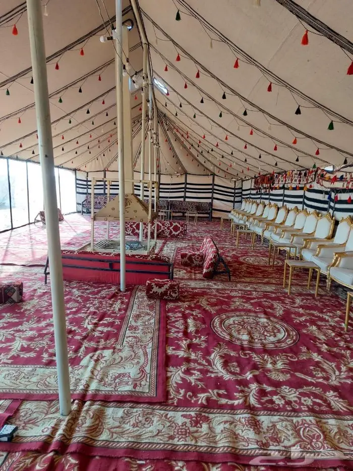 تأجير الخيام وبيوت الشعر وكرسي وفرش ملكي 32