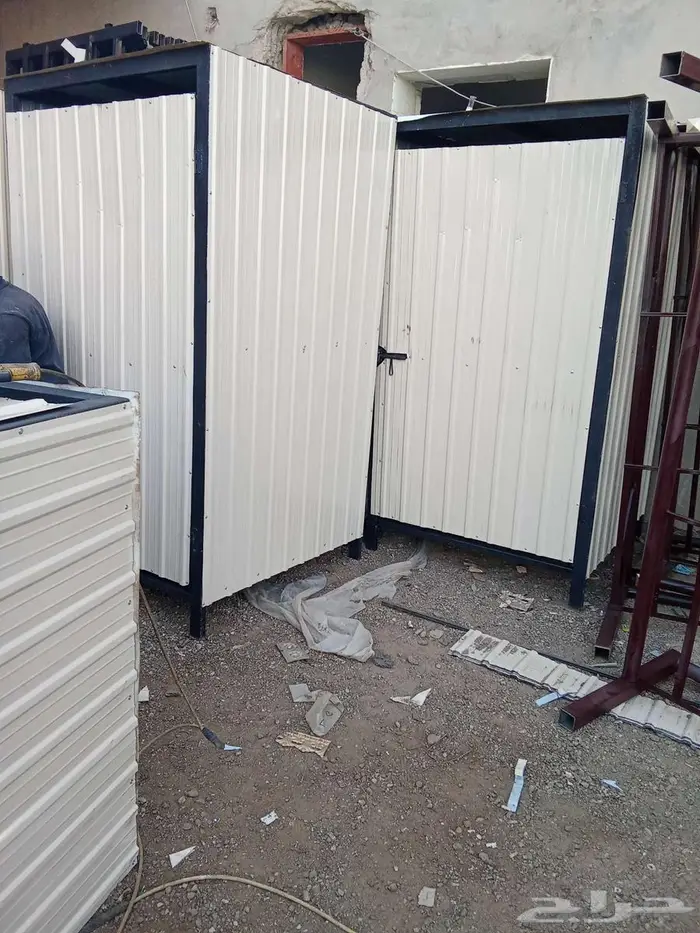 غرف خشب ضد المطر وشمس حمامات فيبر 8