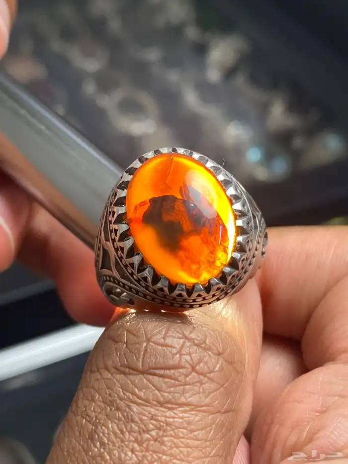 خاتم عقيق يماني صياغة حمزة ( 4 خواتم ) 2