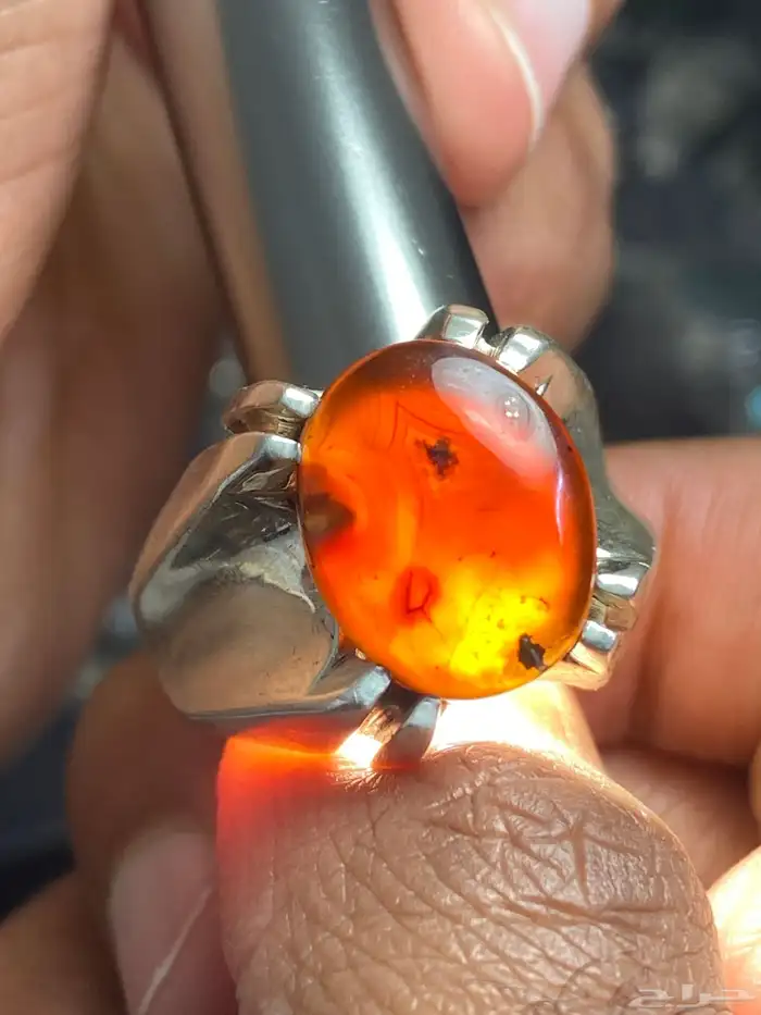 خاتم كرزي وكبدي يماني ملكي ومتوسط ( 6 خواتم ) 7