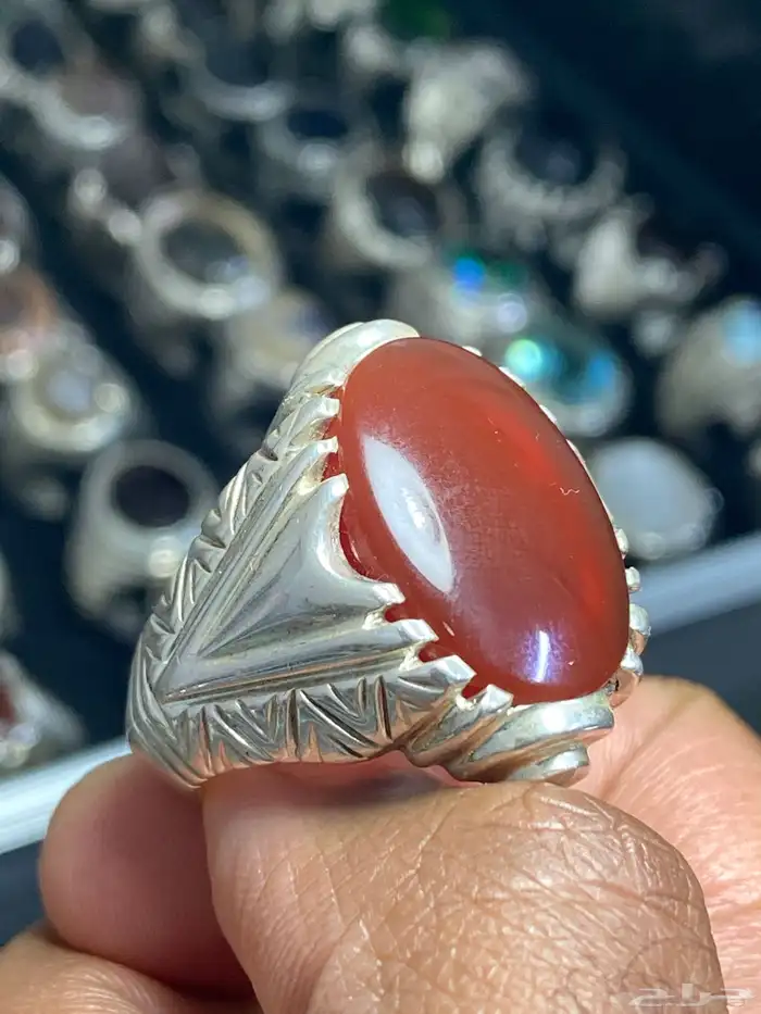 خاتم عقيق يماني كبدي حمادة vip ( 4 خواتم ) 5