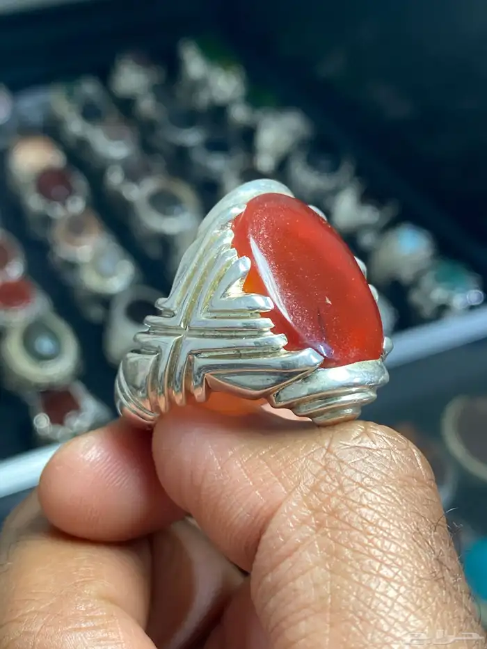 خاتم عقيق يماني كبدي حمادة vip ( 4 خواتم ) 4