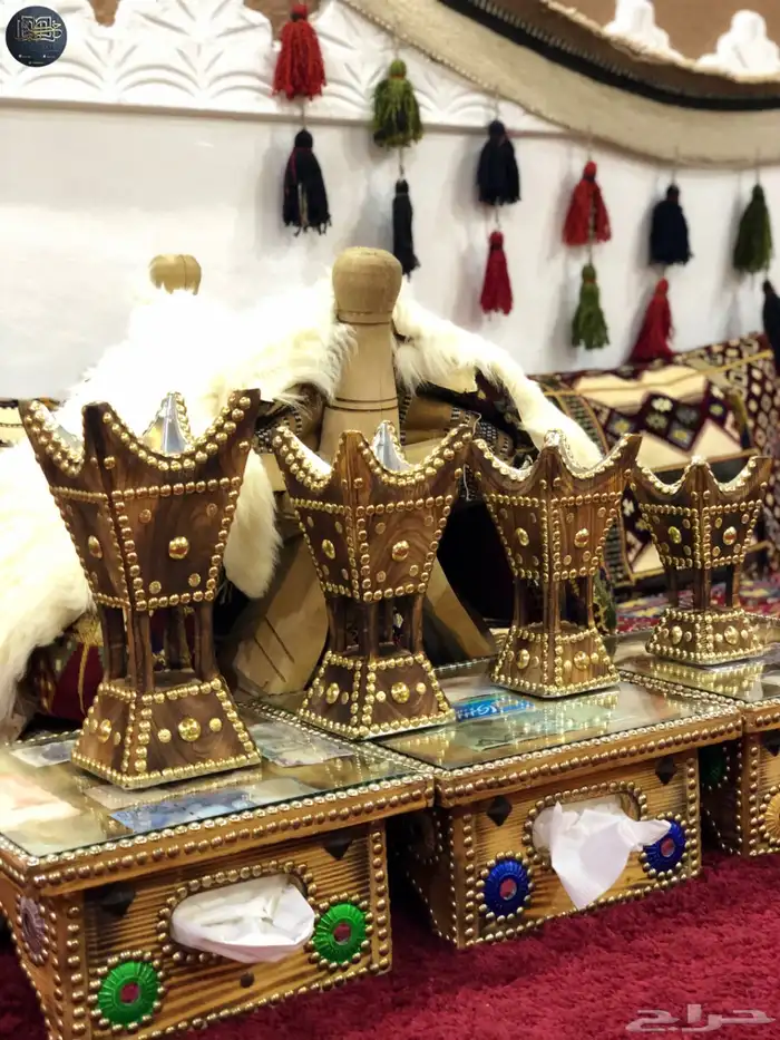 مباخر حائل من خشب الأثل نحت يدوي 1