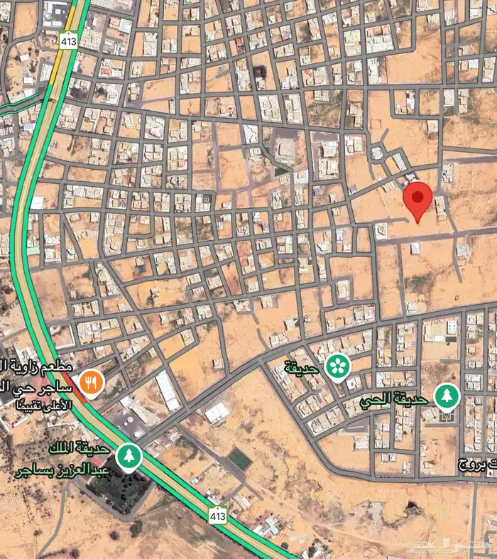ارض سكنية للبيع في مدينة ساجر المساحة 625 1