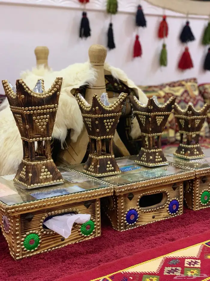 مباخر حائل من خشب الأثل نحت يدوي 0