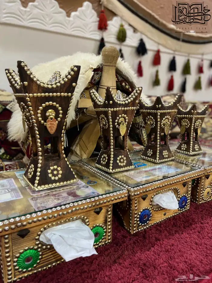 مباخر حائل من خشب الأثل نحت يدوي 10