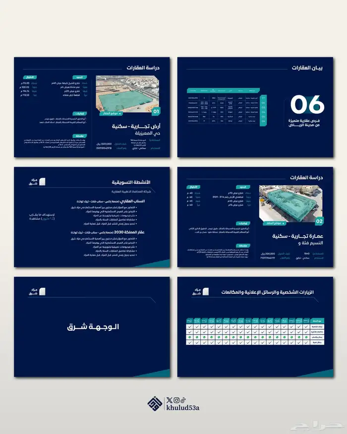 تصميم بروشور و لوحات مزاد عقاري 6