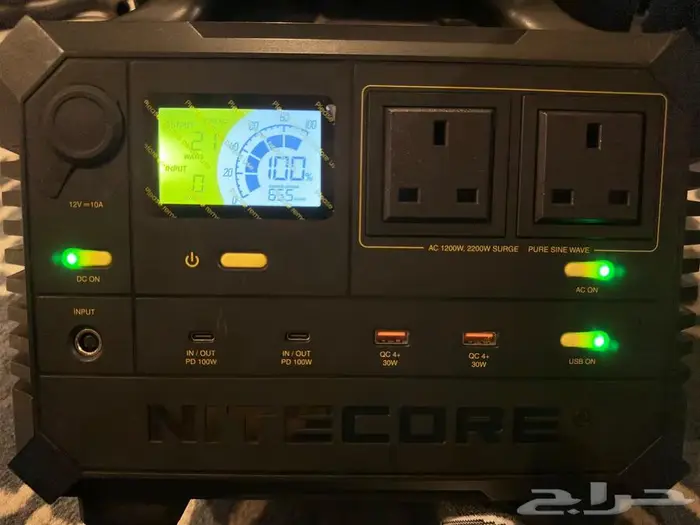 جهاز NITECORE 1200 بطارية رحلات- انفرتر بيور سن وايف 0