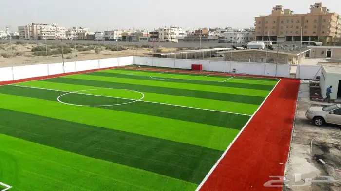 إنشاء ملاعب كرة القدم بالعشب الصناعي وارضيات مطاطية 57