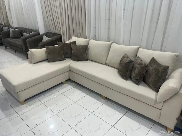 اطقم كنب تفصيل و جاهز على حسب الطلب جديده و بضمان 5