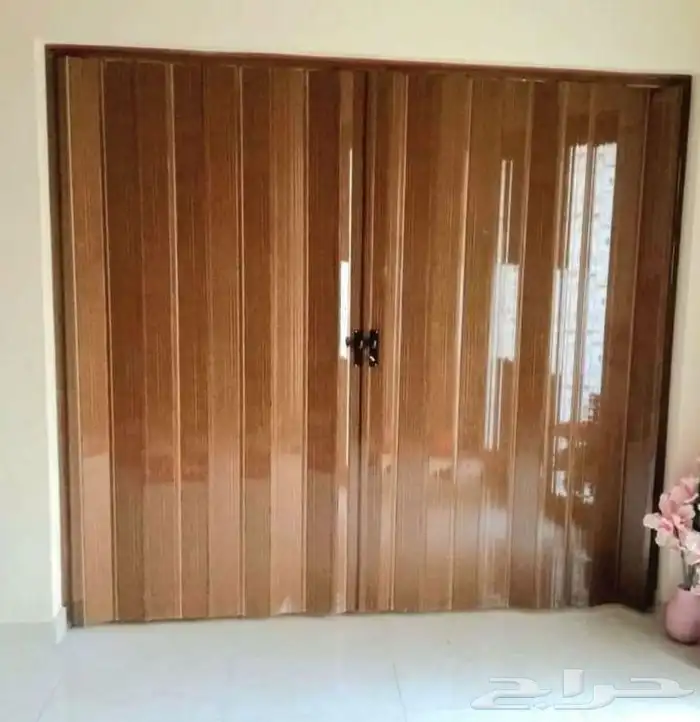 ابواب سحاب عادى بلاستيك جلد ابواب سحب خشابى معلم مصرى 4