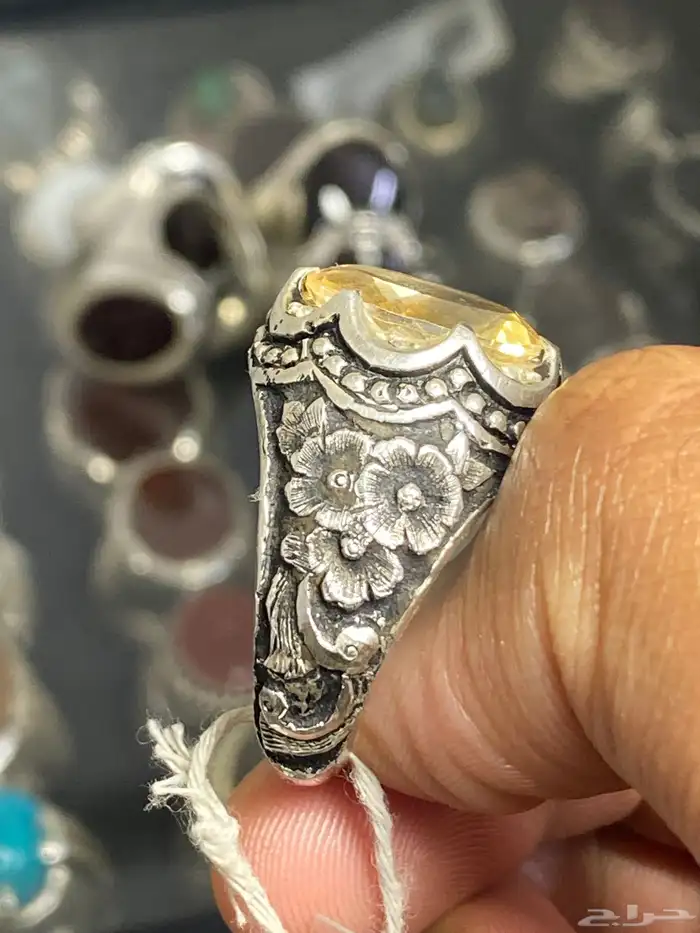 خاتم سترين صياغة البلادي بشهادة 1