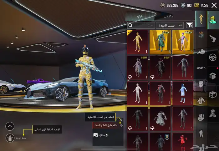 حساب ببجي للبيع 3