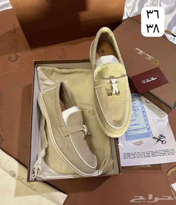 احذية لوربيانا حذاء لورو بيانا شوز مغلق مفتوح Loro Piana 6