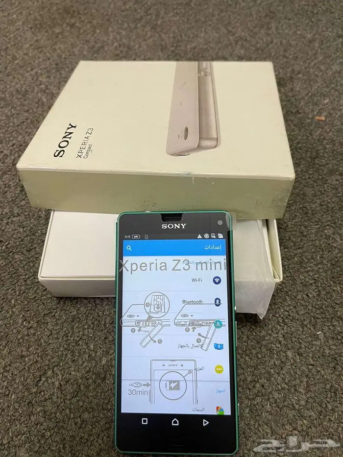 جوال سونى z3 compact كالجديد 2 جيجا رام 16 جيجا مساحة 2