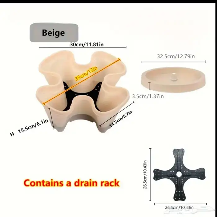 مركن زراعة اصيص طبقات مع مجموعة ادوات للزراعة 2