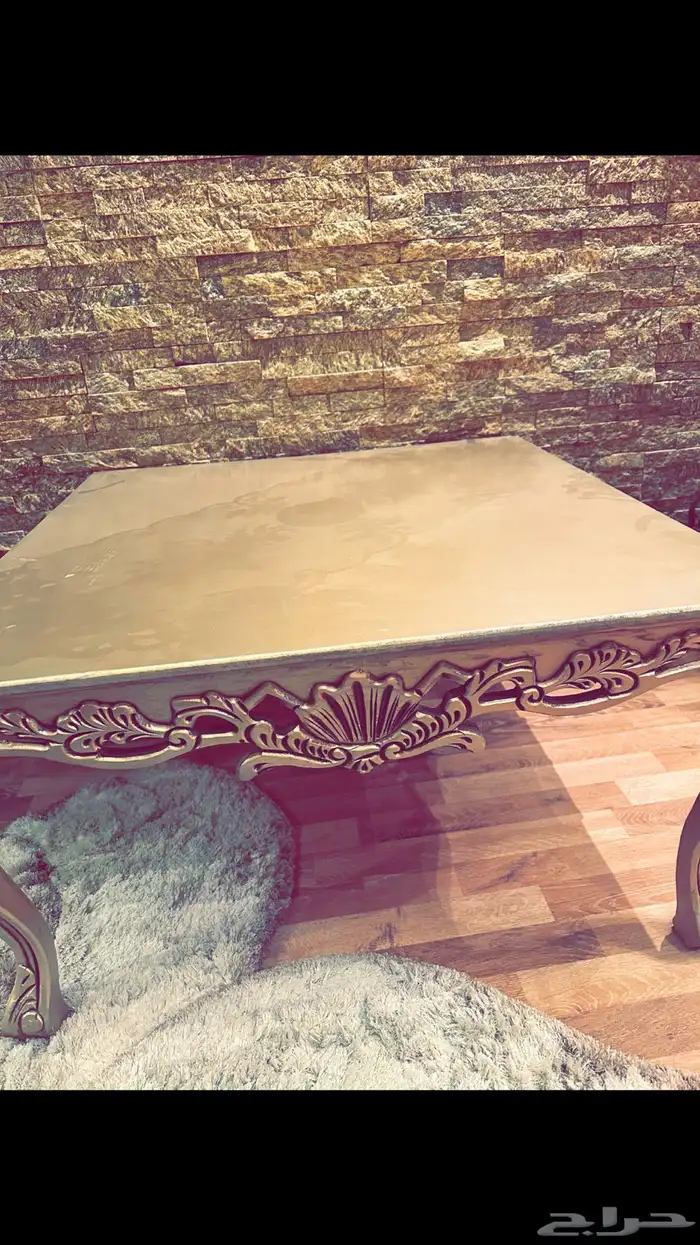 طقم طاولات خشب زان 3 قطع 1