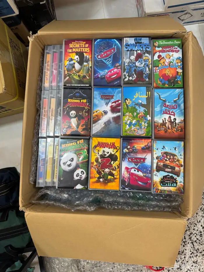 أشرطة VHS جديدة للمسلسلات والأفلام الكرتونية وغير الكرتونية 0