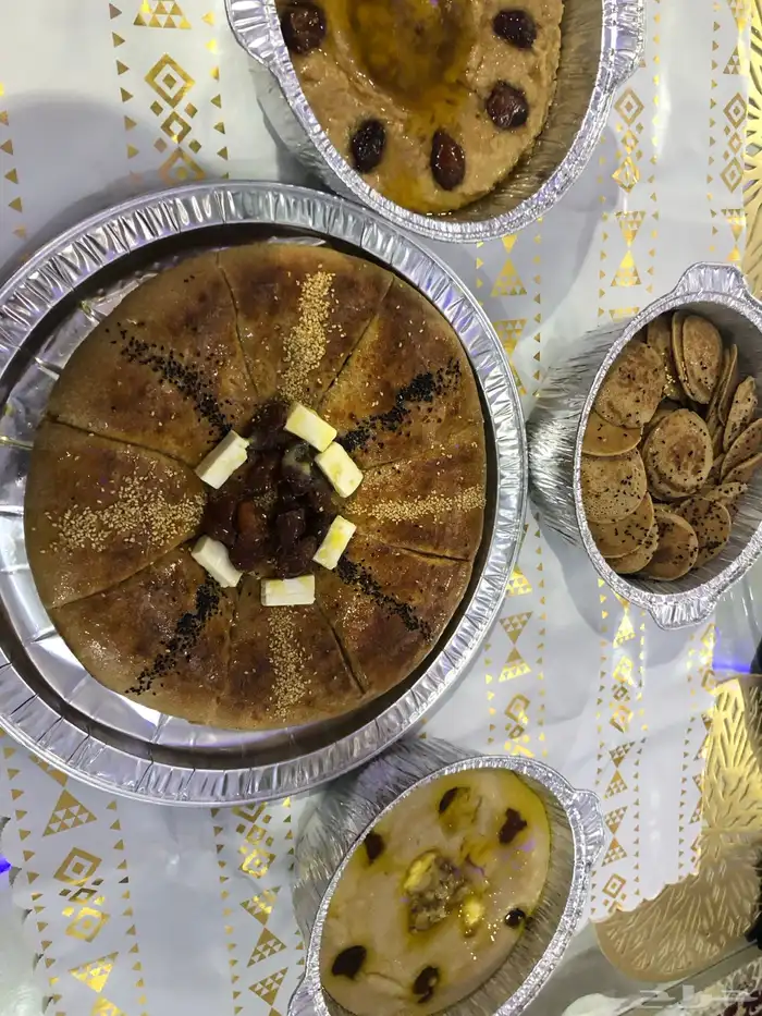 عريكة  مشغوثة ( عيش )   اكلات شعبية جنوبية  مصبع   خبز تنور 28