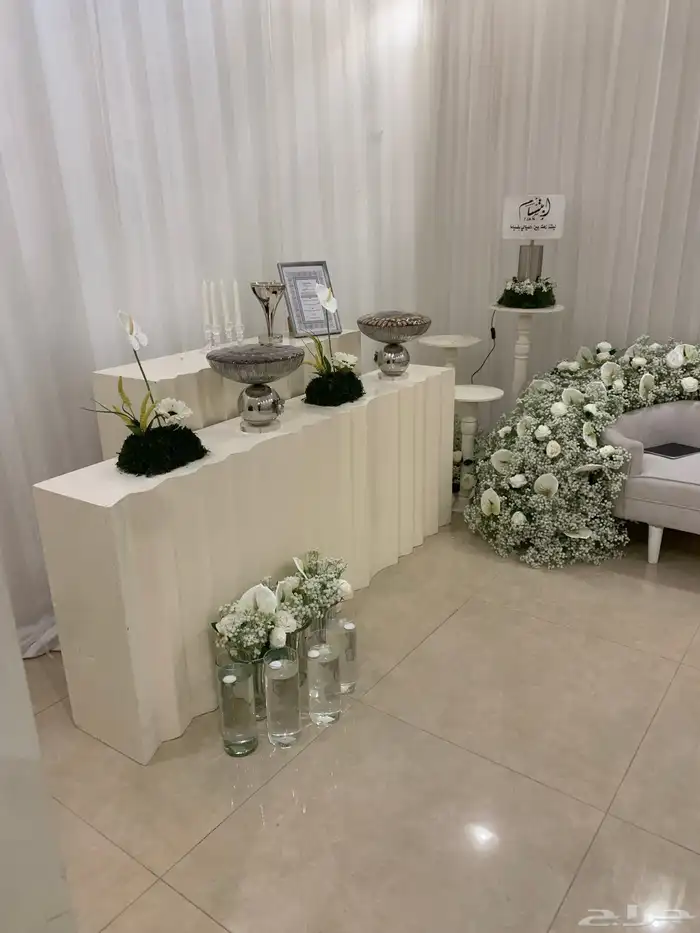 تنسيق كوش ملكه كوش زواج طاولات عشاء 10