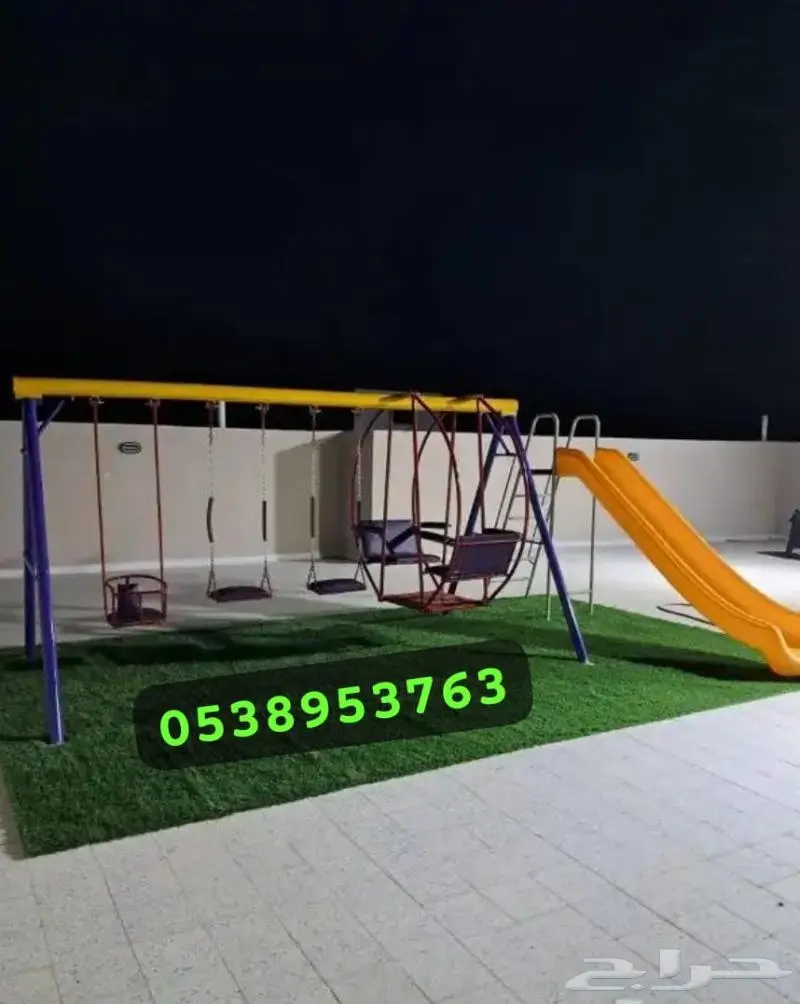 أهل الاستراحات والمخيمات جبنا لكم افضل المراجيح والألعاب 7