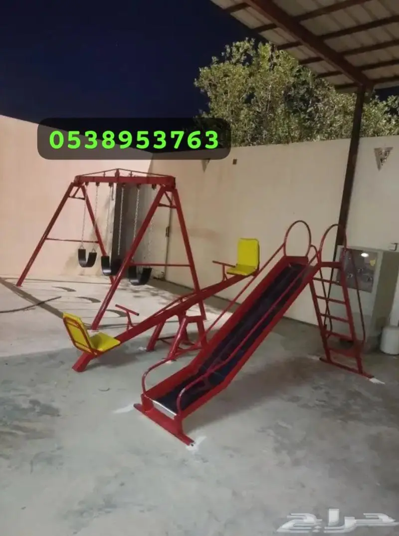 أهل الاستراحات والمخيمات جبنا لكم افضل المراجيح والألعاب 8