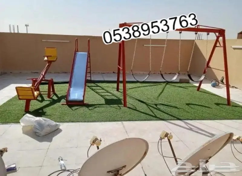 أهل الاستراحات والمخيمات جبنا لكم افضل المراجيح والألعاب 4