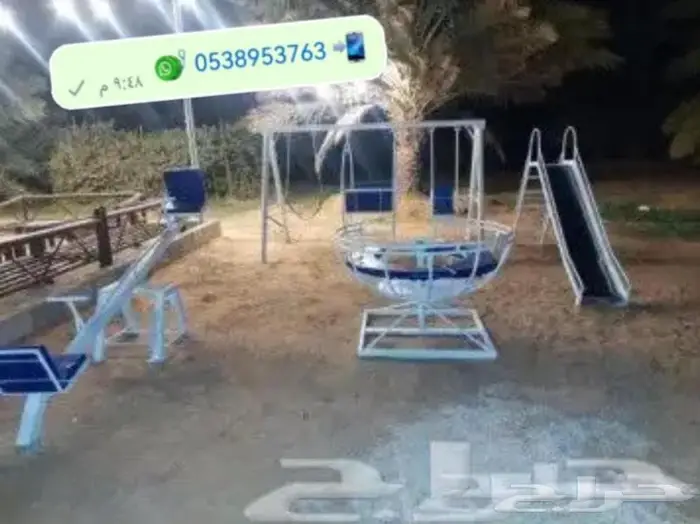 أهل الاستراحات والمخيمات جبنا لكم افضل المراجيح والألعاب 5
