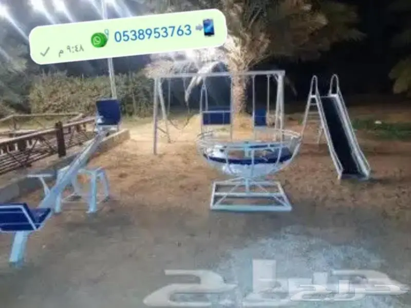 أهل الاستراحات والمخيمات جبنا لكم افضل المراجيح والألعاب 5
