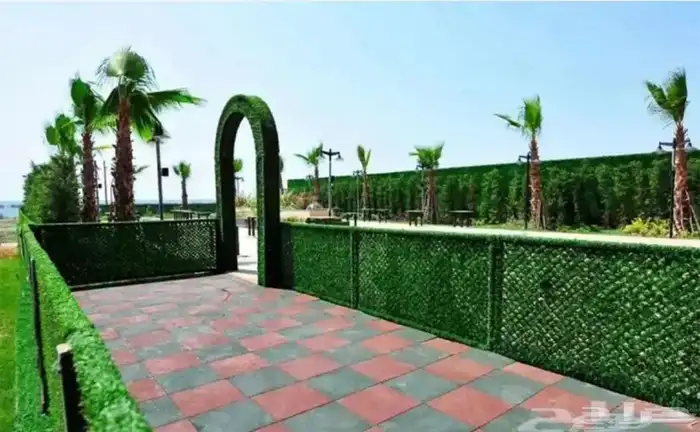 حاجز وساتر عشبي للحدائق والاستراحات 6