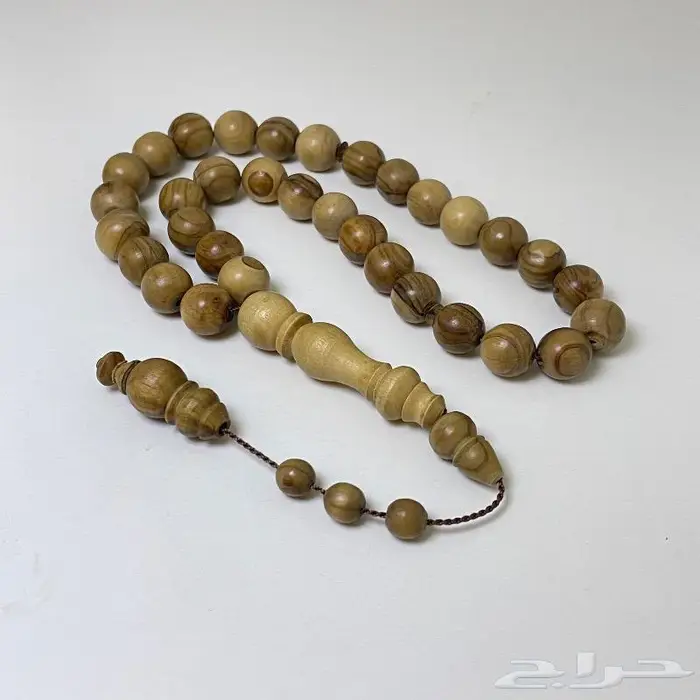 سبحة خشب زيتون 33 خرزة 0