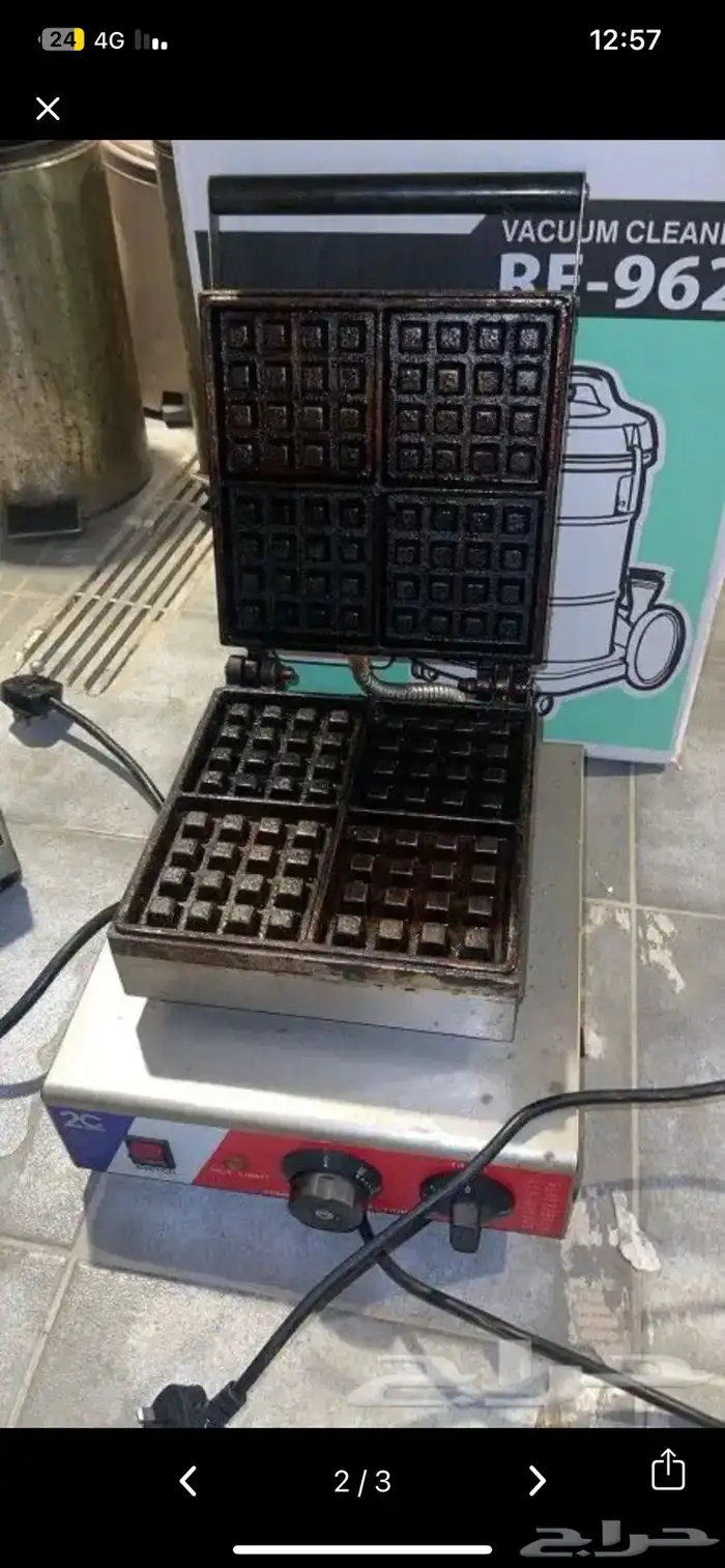 جهاز وافل بانكيك استيك وافل سخان صوص 1