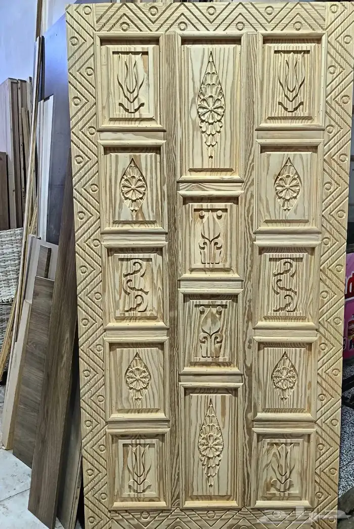 أبواب خشب بجميع أنواعه (( سويدي - MDF -بيتش باين - WPVC)) 1