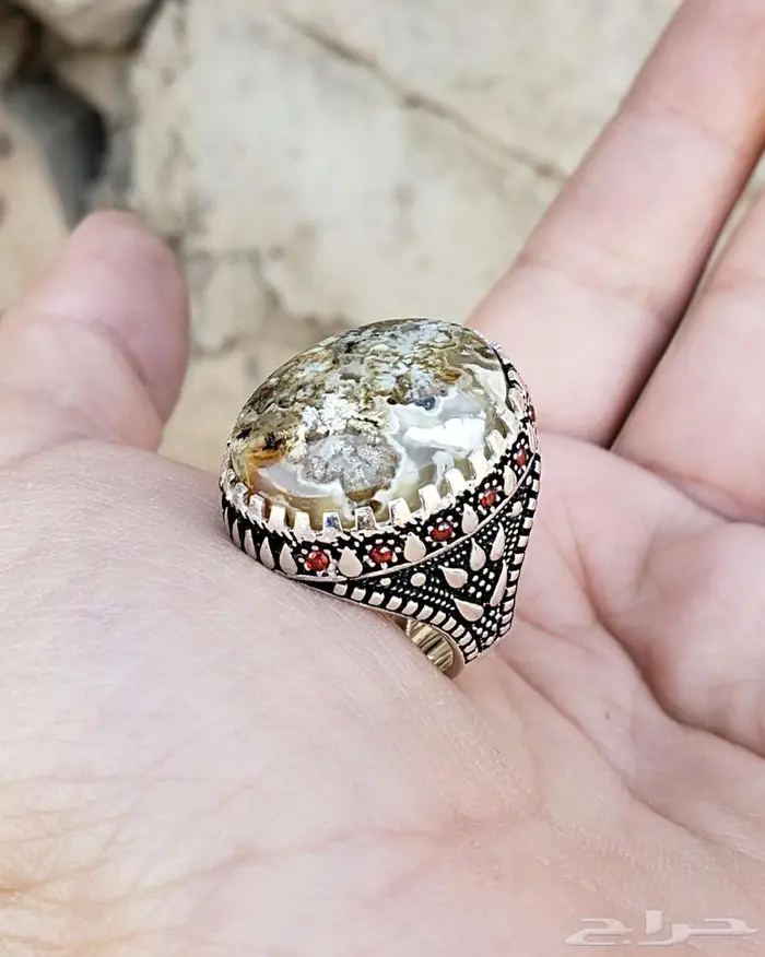 خواتم فضه ونوادر العقيق اليمني الطبيعي 1