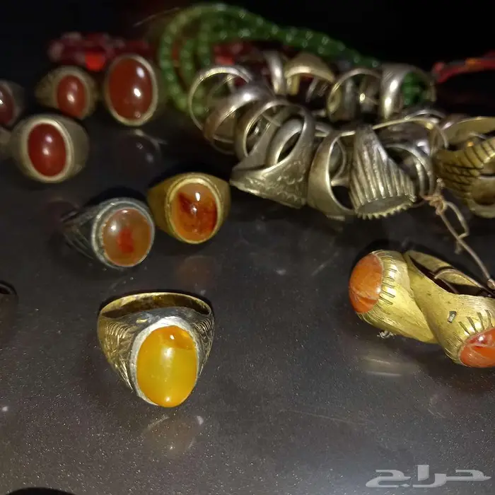 احجار و خواتم فضه قديمة 1
