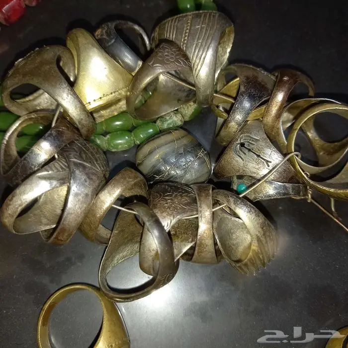 احجار و خواتم فضه قديمة 5