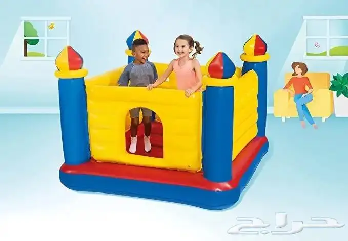 نطاطة أطفال هوائية ( ترمبولين هواء ) بالحجم الكبير شكل قلعة 8