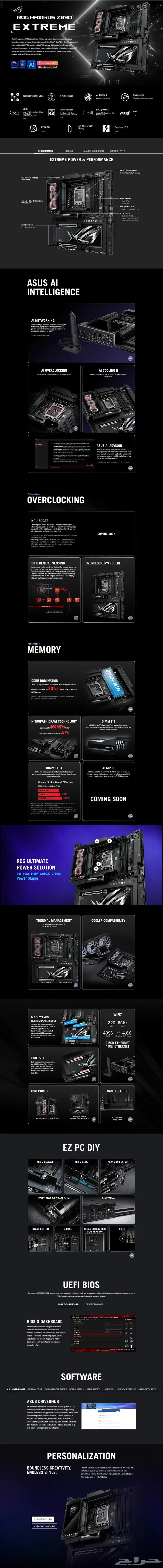 مذربورد اسوس ROG MAXIMUS Z890 EXTREME Socket LGA1851 4